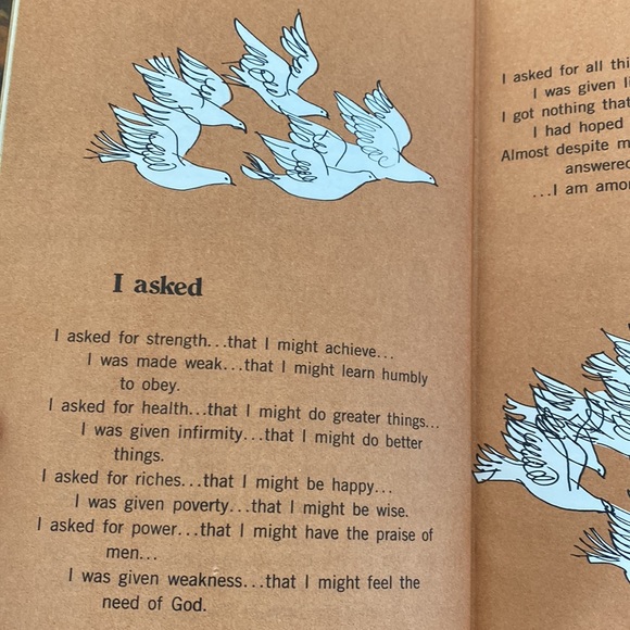 Into The Woods HC Book of Prayers Inspiration Verses 1973 Mint - Picture 6 of 10